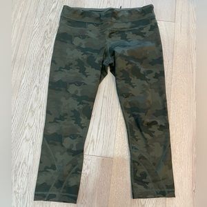 Lululemon Camo Print Capri Length Leggings